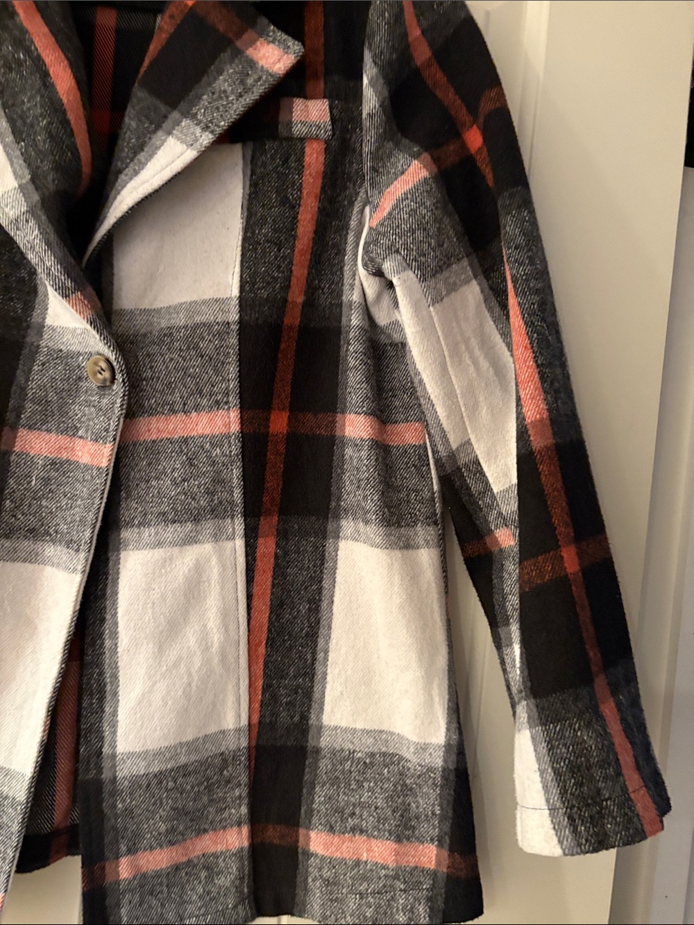 SHEIN Plaid Women’s Jacket Flannel  Single-Button Coat Jacket NWT high quailty - Picture 4 of 8